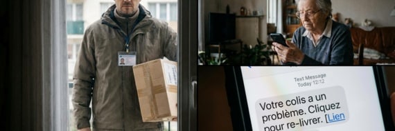 Arnaque au « Faux Coursier » : n’ouvrez surtout pas votre porte si vous avez reçu ce SMS !