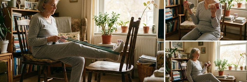Perte de tonus : 3 exercices sur chaise indispensables pour stopper la fonte musculaire à la maison