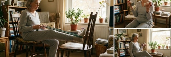 Perte de tonus : 3 exercices sur chaise indispensables pour stopper la fonte musculaire à la maison