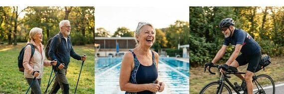 Sport à 70 ans : marche, natation et vélo pour bien démarrer