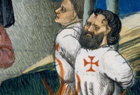 Le mystérieux Baphomet des Templiers?dans l'église st Merry!
