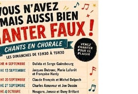 brunch chorale Chantons Dutronc, Laforêt et Hardy