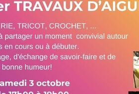 Atelier couture, tricot, broderie,..